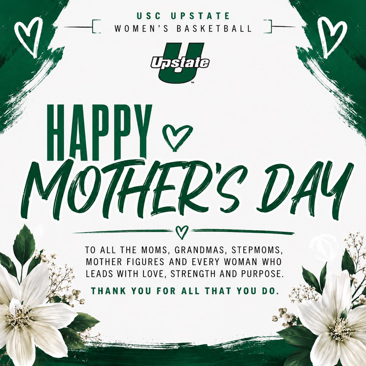 upstateWBB's tweet photo. Happy Mother’s Day 💚💐 

#Believe https://t.co/j2k3aVU4VY