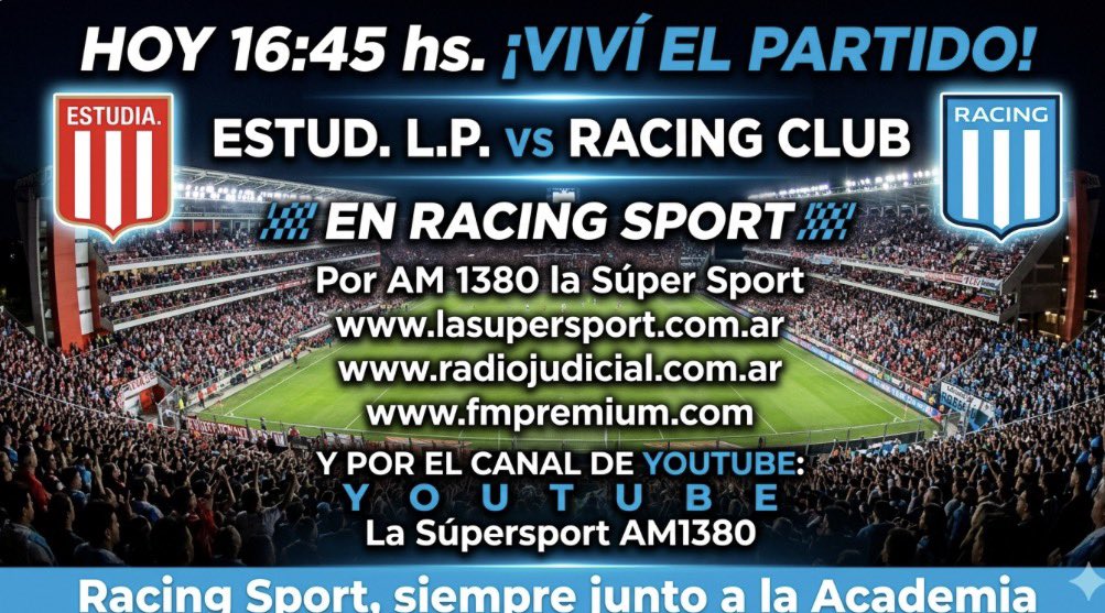 Vivilo en Racing Sport.
Aguante Racing !!!