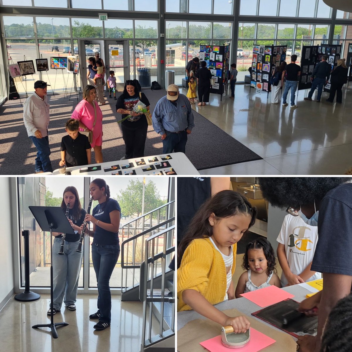 echsart's tweet photo. Join us this Thursday for the event of the year—the ECISD Fine Arts Showcase. Checkout amazing performances by ECHS band, choir, dance and piano students, view exhibits by visual arts and theater students and connect with community family mental health resources. @ECISDtweets https://t.co/CVSL2cpzXj