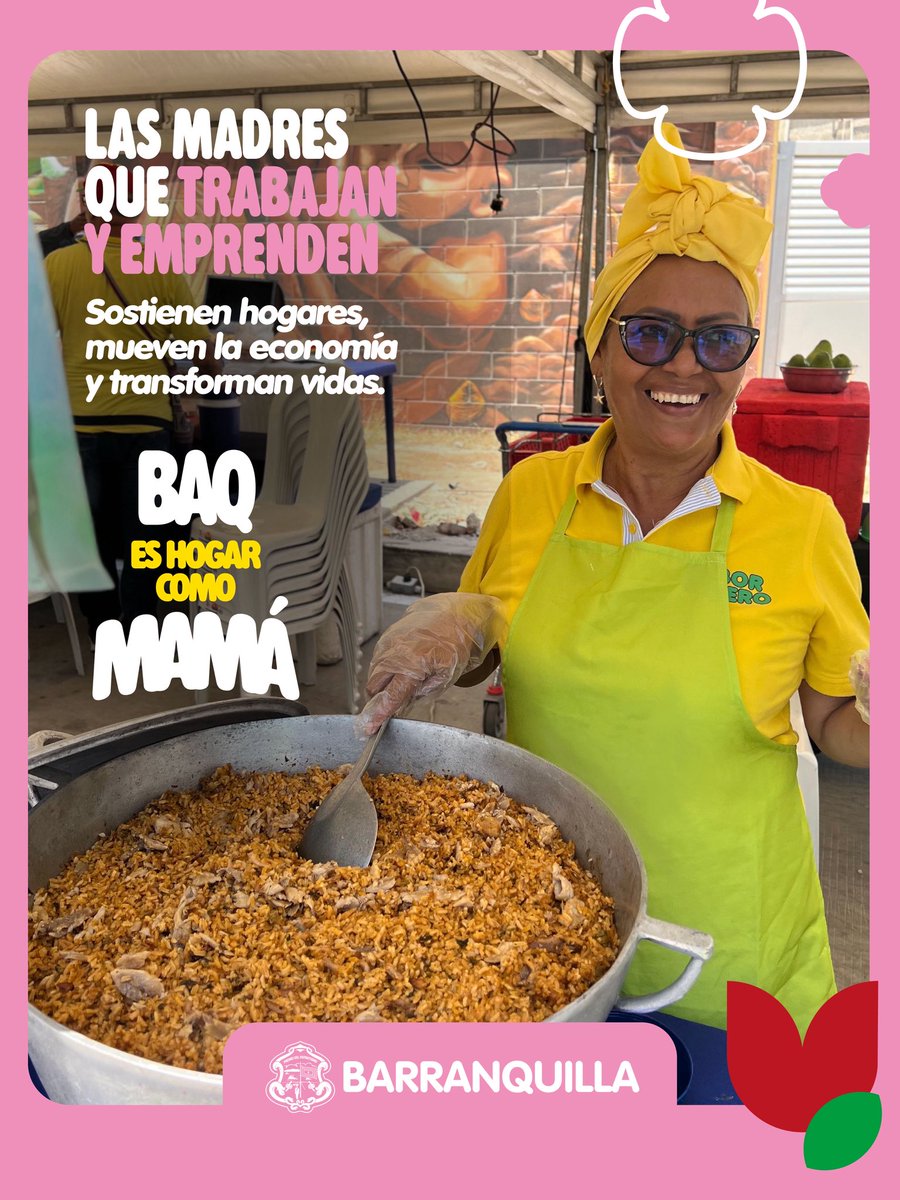AnaMariaAljure's tweet photo. En cada madre que cuida, emprende, trabaja, acompaña y sostiene, hay una fuerza silenciosa que construye y transforma vidas 💗🫶🏻

👏🏻 Desde @alcaldiabquilla reconocemos y respaldamos a todas las madres, que desde el amor, la entrega y la resiliencia, sostienen a sus familias y también mueven nuestra ciudad. #BAQEsHogarComoMamá gracias a ellas: las que enseñan, protegen, luchan y sueñan en grande. Feliz #DíaDeLasMadres 🌷