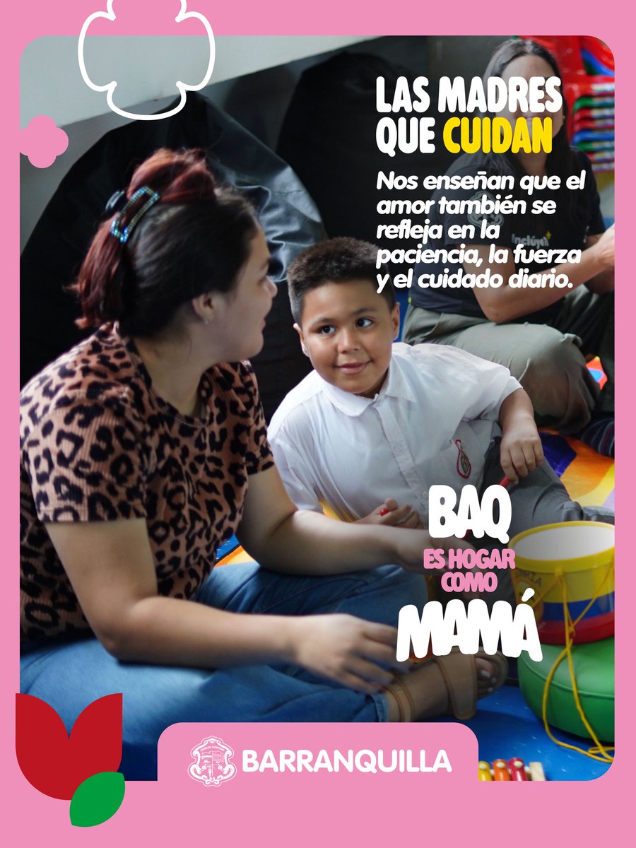 AnaMariaAljure's tweet photo. En cada madre que cuida, emprende, trabaja, acompaña y sostiene, hay una fuerza silenciosa que construye y transforma vidas 💗🫶🏻

👏🏻 Desde @alcaldiabquilla reconocemos y respaldamos a todas las madres, que desde el amor, la entrega y la resiliencia, sostienen a sus familias y también mueven nuestra ciudad. #BAQEsHogarComoMamá gracias a ellas: las que enseñan, protegen, luchan y sueñan en grande. Feliz #DíaDeLasMadres 🌷
