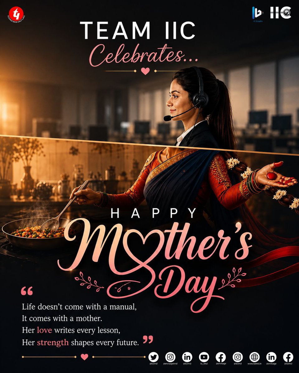 iictmsl's tweet photo. Most people don’t realise when their mother becomes part of their everyday life.
A reminder before the rain, a glass of water beside the table, comfort before words are spoken.

IIC TMSL pays tribute to every mother whose care quietly stays with people long after the moments pass https://t.co/QOyytPmafu