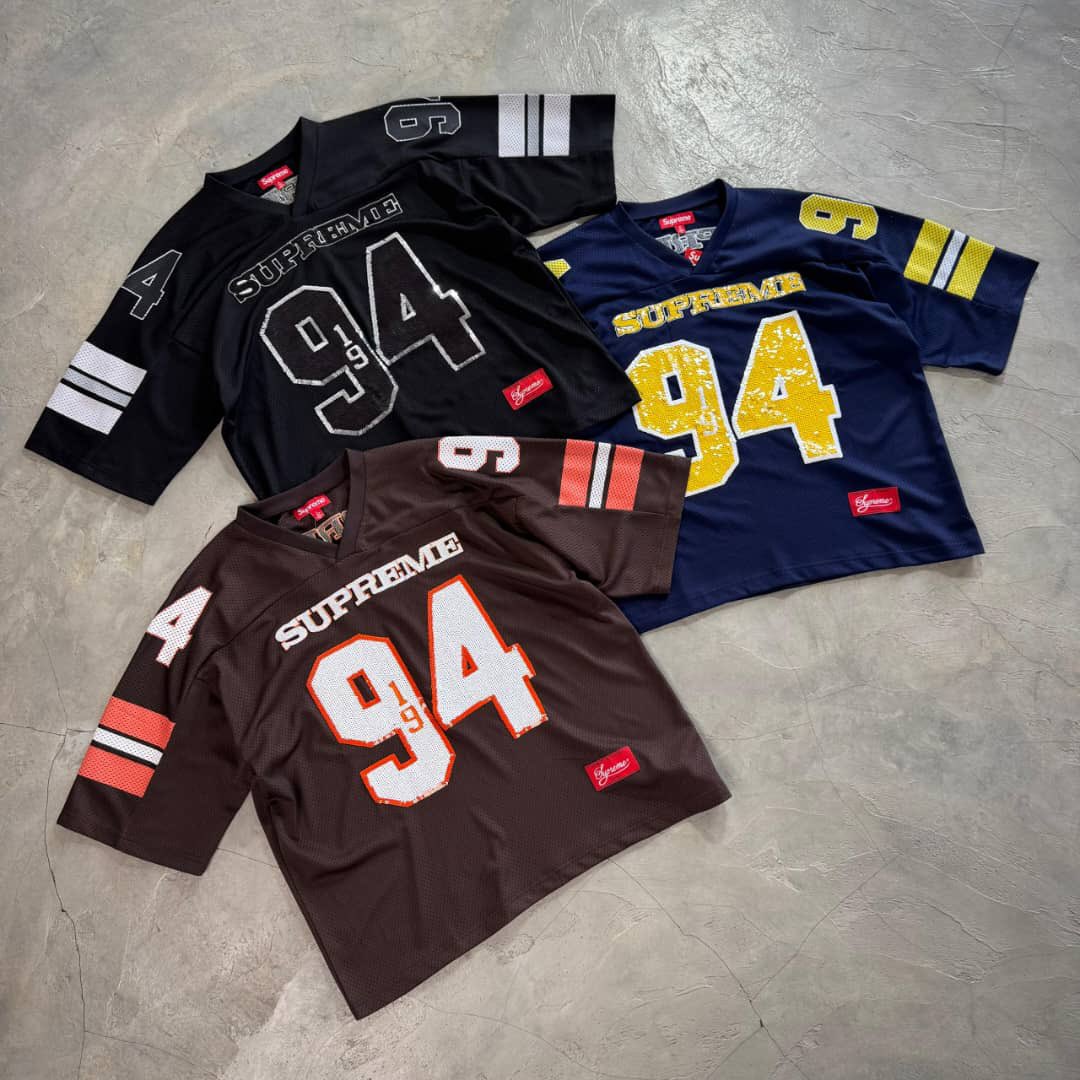 Supreme Sequin Football Jersey Sizes: Medium - XLARGE Price