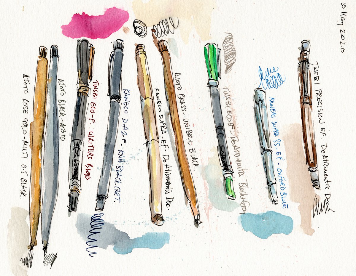Tools of the trade. Art and writing.  Home and EDC. 

#pen #fountainpen #arty #sketch #writing