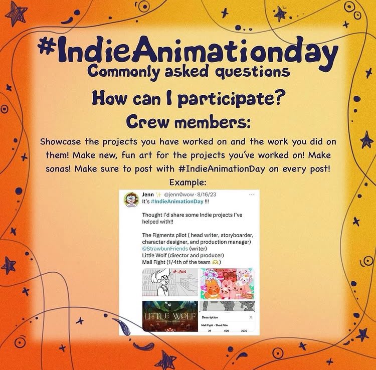 Sunflowerclub_'s tweet photo. Wanna know how to participate in #indieanimationday? There’s no right way to celebrate and share indie animation, but here are some suggestions to get you started if you’re a fan, crew member, or creator! https://t.co/QCHCQmufAh