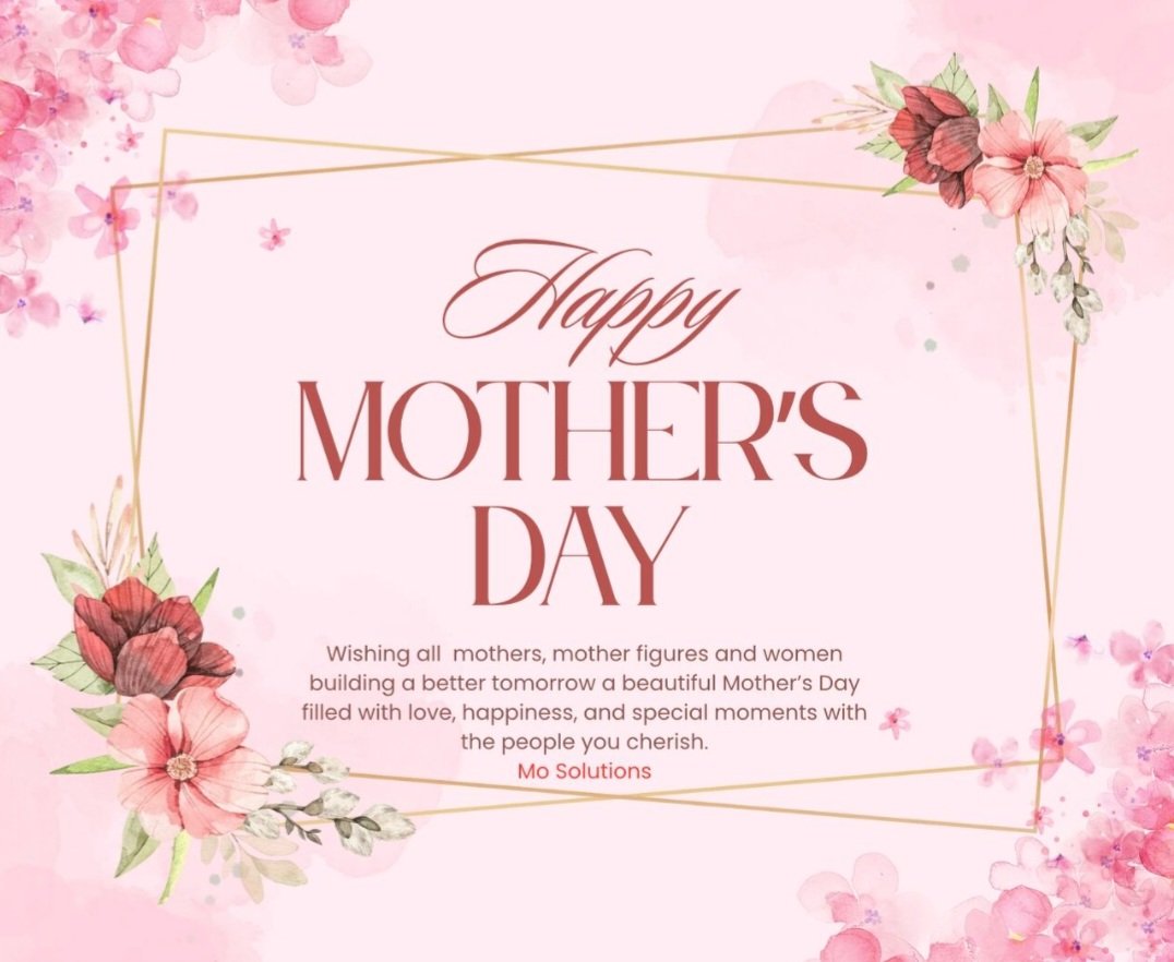 Mosolutionsltd's tweet photo. Celebrating the strength, resilience and impact of mothers everywhere. Thank you for the love, sacrifices and care you pour into families and communities every day. We appreciate and celebrate you today and always. 💐 #happyMothersDay https://t.co/QCX14hatdh