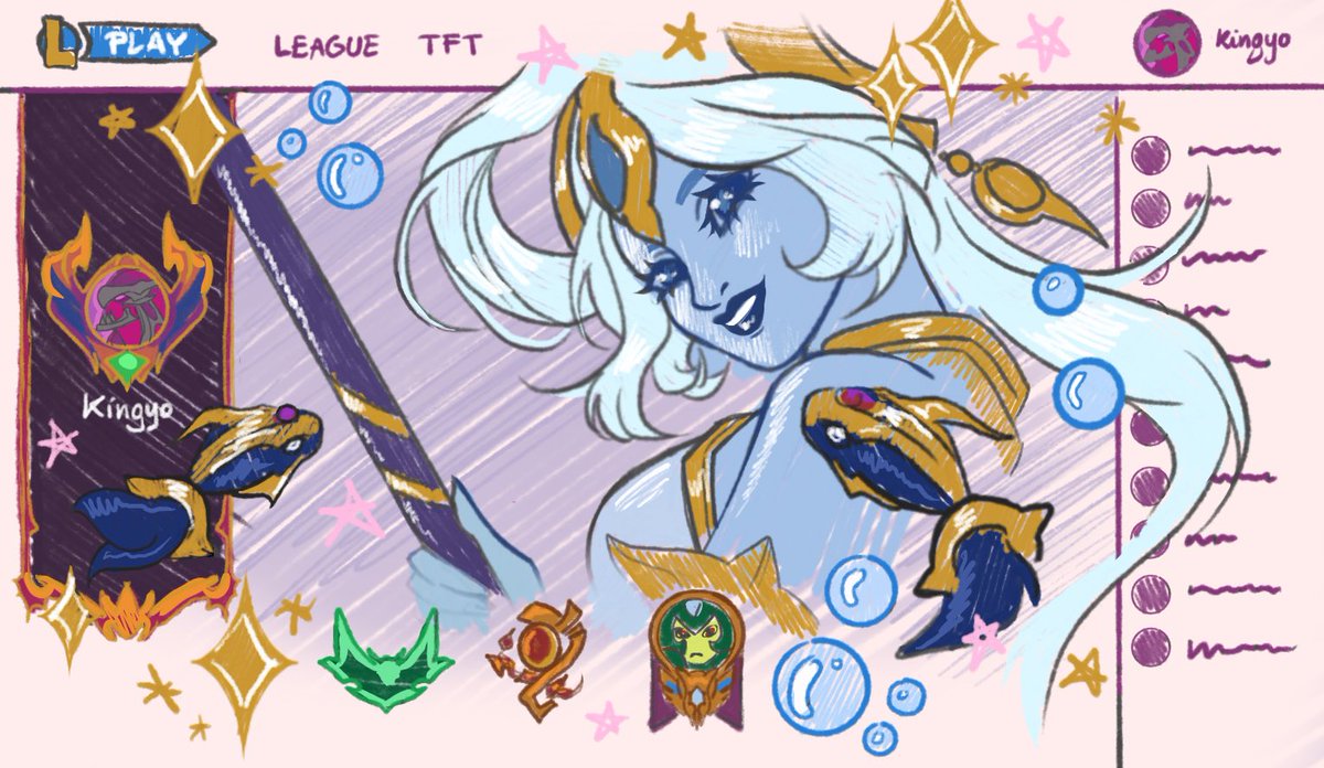 LiqIdessene's tweet photo. I drew my league profile https://t.co/7MBcsqb4ut