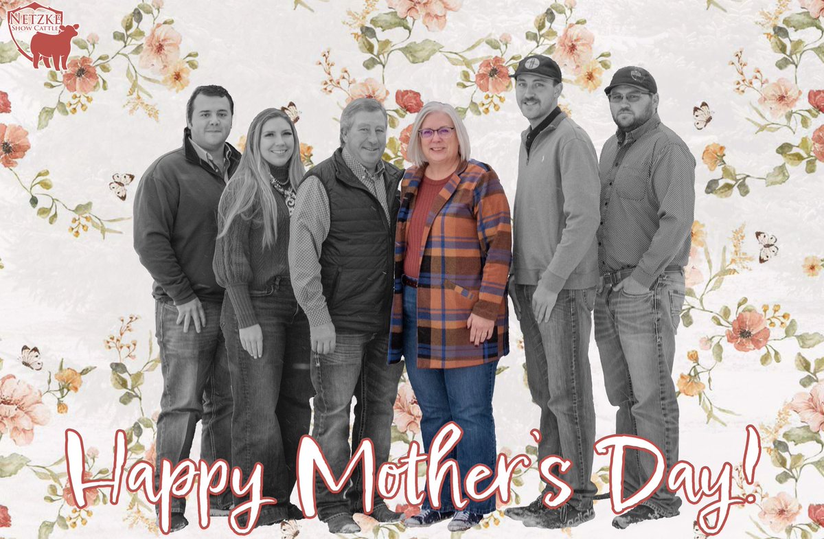 NetzkeCattle's tweet photo. •🌷Mother is like a flower, each one beautiful and unique— unknown🌷•

Not a day goes by that she isn’t serving as the glue that holds NSC together. Needless to say, we’re thankful for all she does! Happy Mother’s Day, Mom! We love you!❤️

Happy Mother’s Day from NSC! 💐 https://t.co/JgCJATR0G6