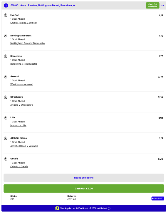FootyAccums's tweet photo. 1️⃣ OUR ONE GOAL AHEAD ACCA IS PLACED!

❤️ IF this wins: We will give away £50 to someone who LIKES this post & £50 to someone who REPOSTS it!

Add to your bet slip here 👉 https://t.co/I3Q2clNKBO

🔝 BEST PRICED at BOYLE Sports - Bet £10 & get £40 in FREE BETS when you join today > https://t.co/kZ0ZhgBIiJ

✅ Selection lands if the team goes 1 goal ahead at ANY point!
🚀 25% acca boost on the total returns!

Ad | GambleAware | 18+ | New Customer Offer | Always Gamble