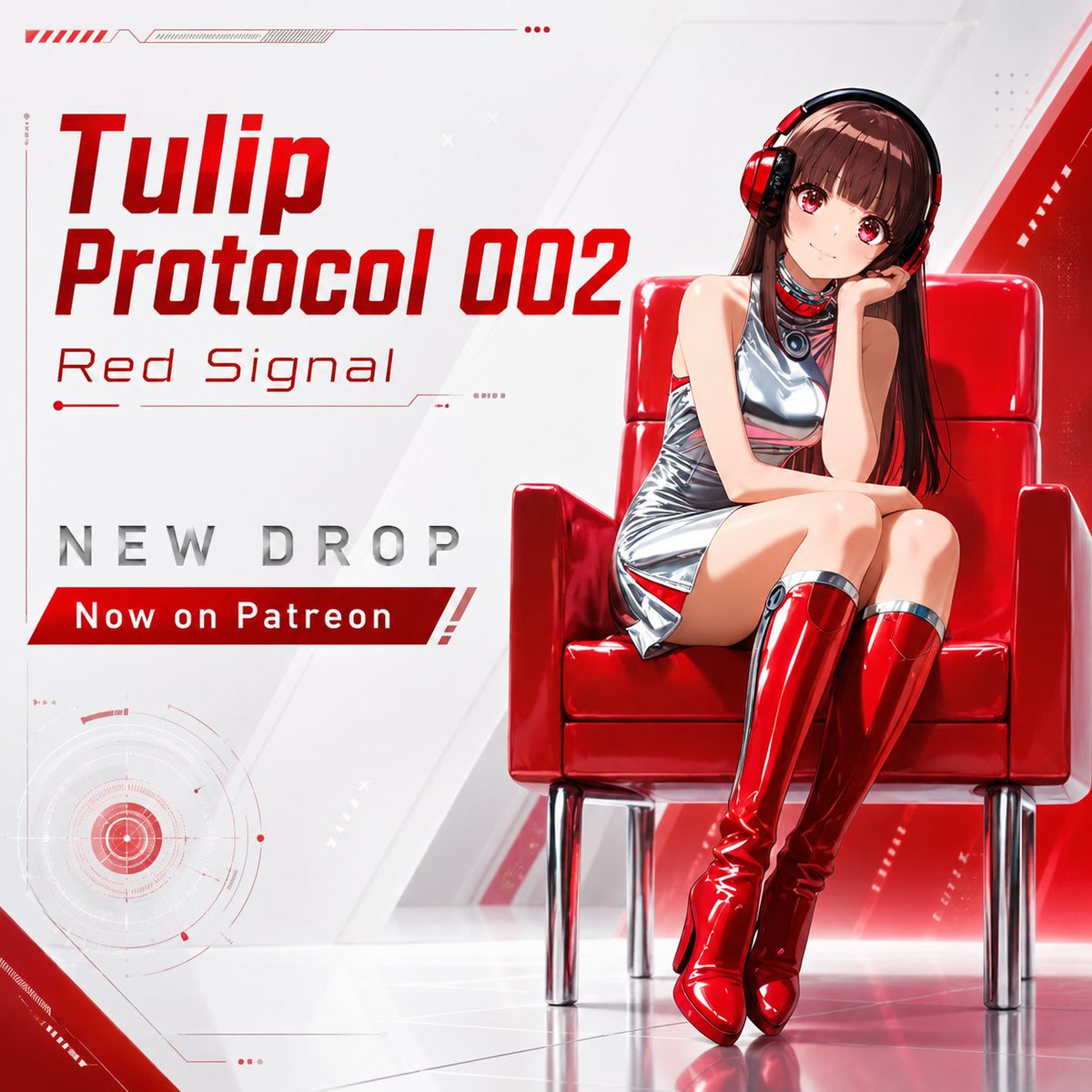Tulip Protocol 002: Red Signal 赤と銀の待機室で、少しだけ緊張感の