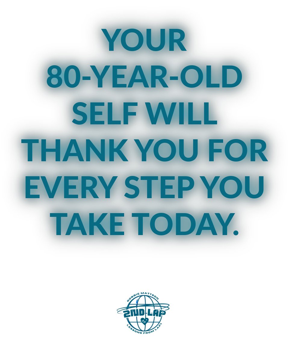 2ndLapPod's tweet photo. Imagine standing at 80, still moving freely, still living independently, still feeling alive.
Every step you take today is a gift you're sending forward in time. Send generously.
Tag someone who needs to hear this. 👇
#2ndLap #LessonsFromLap1 https://t.co/KGmHCCZudn