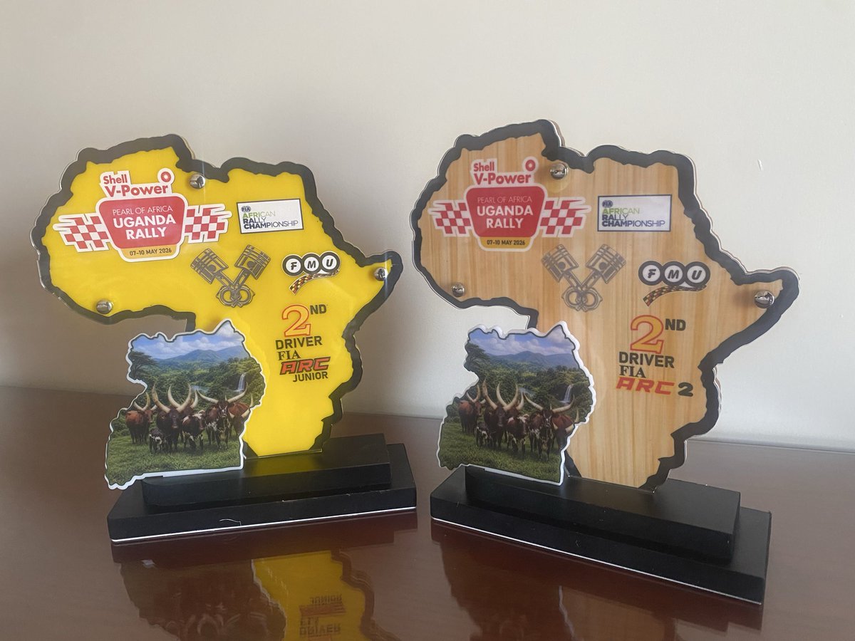 KalimpinyaQueen's tweet photo. Position 2 at the African Rally Championship (ARC2) &amp; ARC Junior.

Got the trophies back home!! 🇷🇼❤️

Thank you, Pearl of Africa Rally.
See you all at the Rwanda Mountain Gorilla Rally, 10th–12th July 2026!! 

@Rwanda_Sports @MotorsportRw @AskKCBUganda @FemalesinMSport https://t.co/vg2GCvUyBS