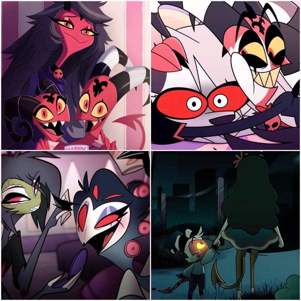 Today is Mother's day, meaning it's time to celebrate all the moms in Helluva and the ones who acts like moms as well 🥹🙏💗

#HelluvaBoss #Stolas #Blitz #Moxxie