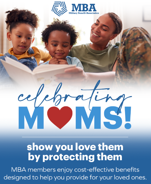 MilitaryBenefit's tweet photo. Show your love by protecting what matters most. 💖 This Mother's Day, take a moment to protect your family’s future with MBA’s insurance options, tailored for military families. 🌷
⬇️ Learn More ⬇️ 
https://t.co/Rfbu9yd0L0
📞 888-MBA-8511

 #militarylife #lifeInsurance #family https://t.co/Q23PEb7Lmg