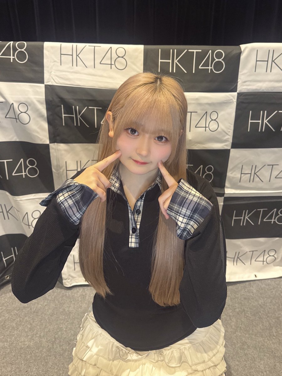 石橋颯(HKT48) tweet media