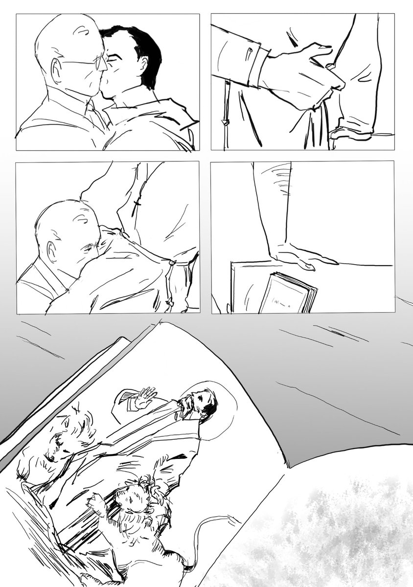 cockroachko's tweet photo. Illustration and comic for 
@DoubtingLuigiA
 's  folklore sabballey fanfic《殉道者之谷》
https://t.co/zmDEx1NbXo
Chapter 7
(20/23) https://t.co/NyEuJuuhUs