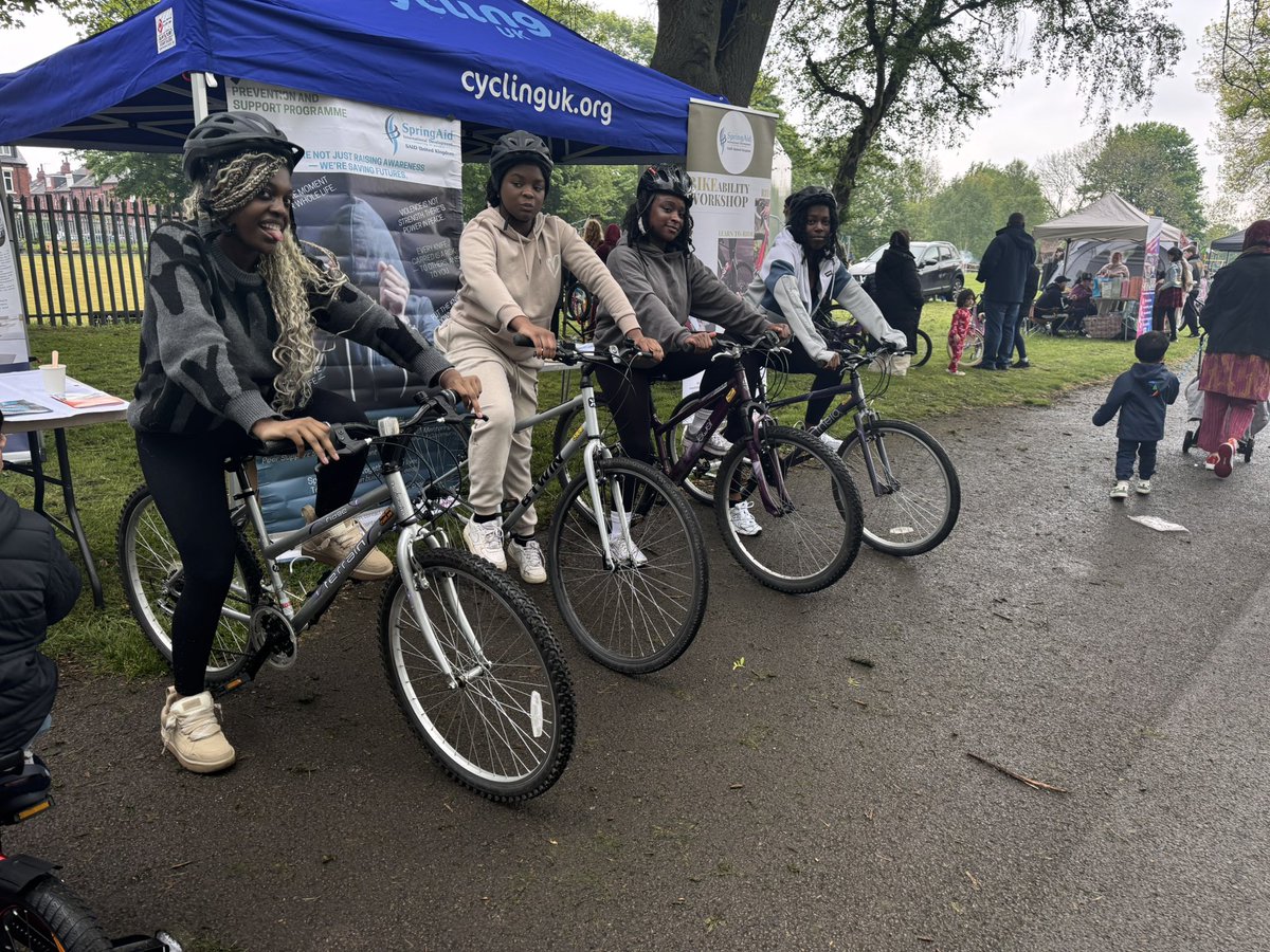 springaid's tweet photo. Building Confidence, One Ride at a Time! 

Another fantastic Learn to Ride session delivered at the “Let’s Move SouthLeeds Event”, and what an inspiring experience it was! 

A huge well done to everyone who took part—you should be proud of yourselves! https://t.co/6liAbM9BBO