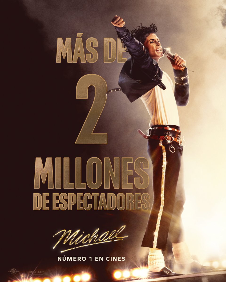 ¡GRACIAS a los MÁS DE 2 MILLONES DE ESPECTADORES que os habéis puesto en pie para bailar en el cine al ritmo de #MICHAEL! 😍