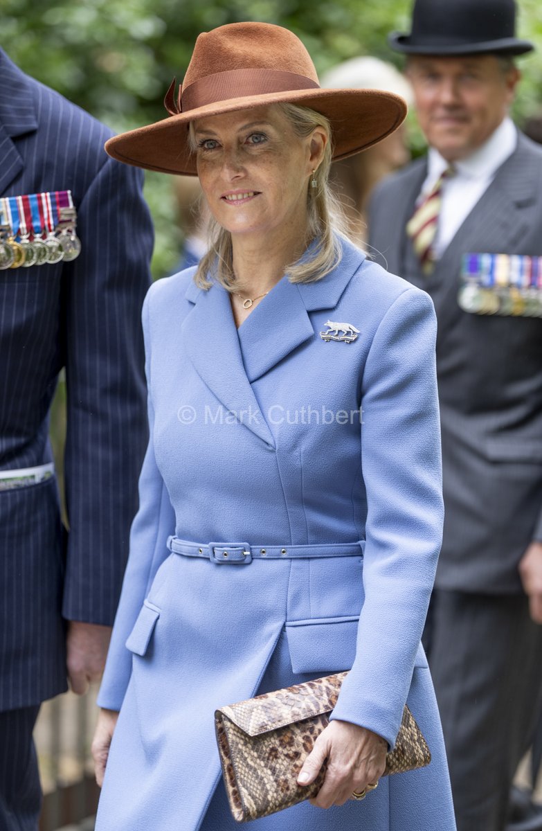 markacuthbert's tweet photo. Sophie, Duchess of Edinburgh, Royal Colonel The Queens Own Yeomanry attends the 102nd parade and service of the Combined Cavalry Old Comrades Association at Hyde Park in London. #royal #royals #sophie #duchessofedinburgh #duchesssophie https://t.co/VeC4p9hHa3