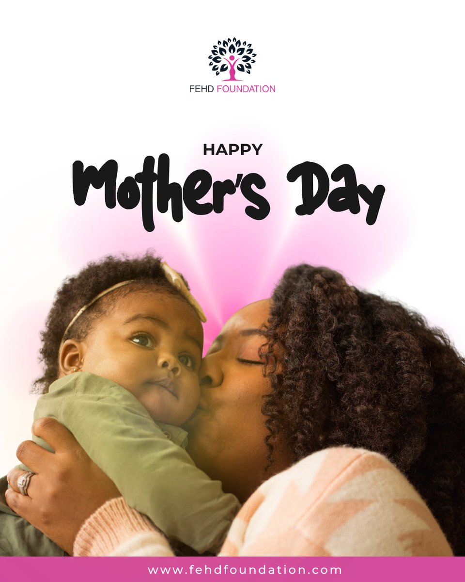FEHDfoundation's tweet photo. Today, we celebrate all the selfless mothers around the world. Thank you for always showing up.

Happy Mothers Day!

#mothersdayspecial❤️ #mothersday #motherslove #fehd_foundation #FEHDfoundation https://t.co/B5L6bJ0Qsa
