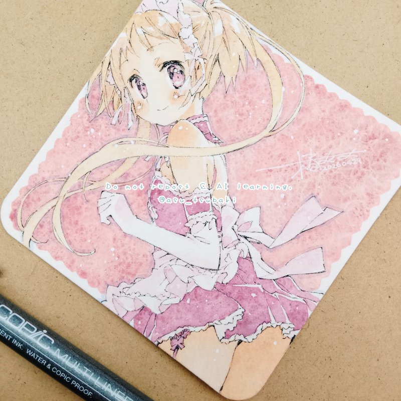 asu_tsubaki's tweet photo. 水彩楽しいφ(*˙ ▽ ​˙ *)✧
#メイドの日 https://t.co/EdwgGmUvqG