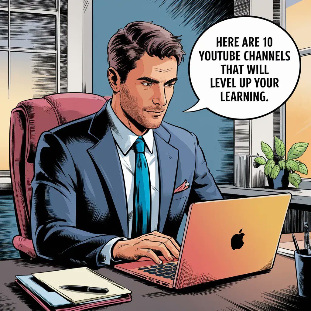 AndrewBolis's tweet photo. YouTube is free education.

Sadly, 97% of people don't know the best channels.

Here are 10 YouTube channels that will level up your learning: https://t.co/XTf668mnmT