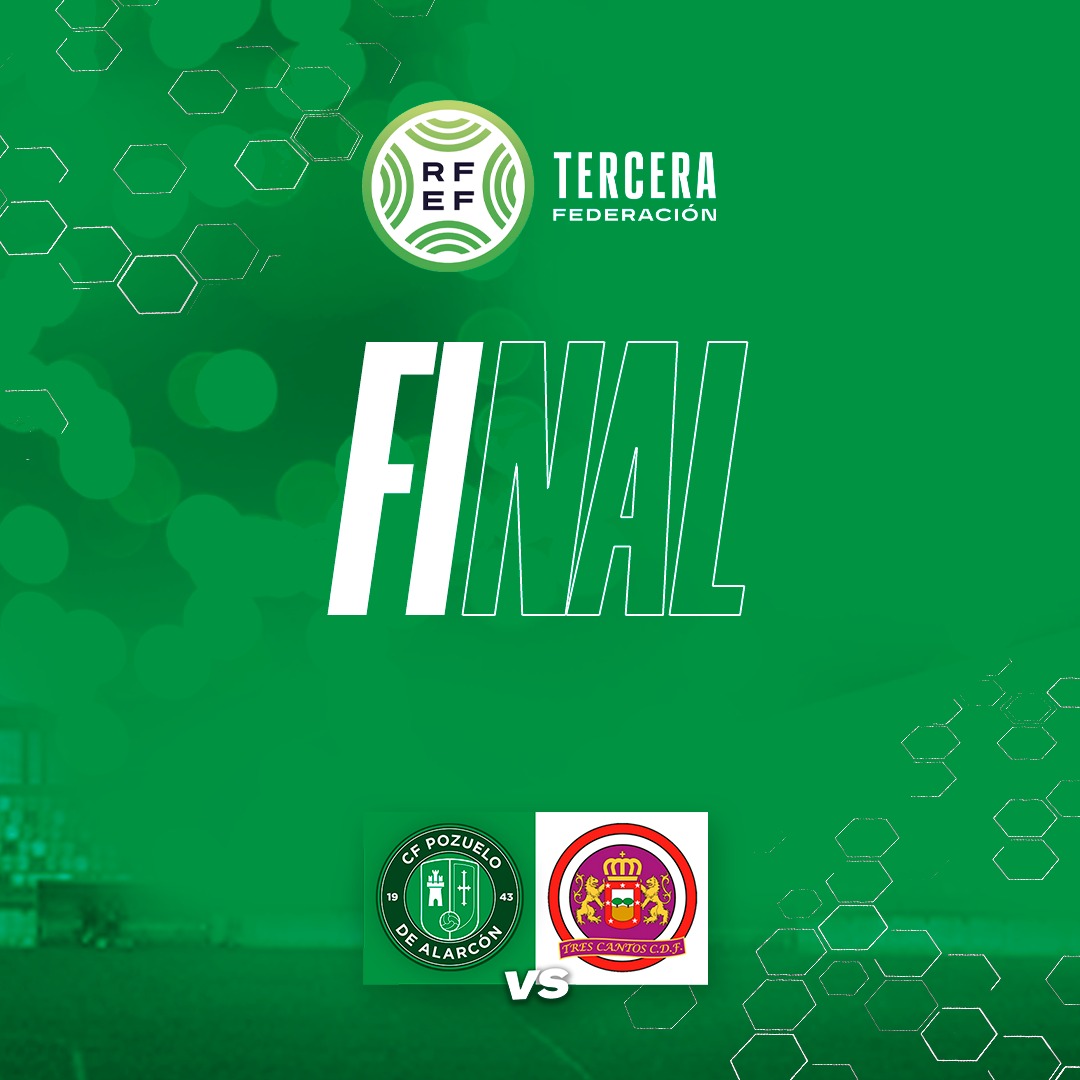 Cfpozuelo's tweet photo. FINAL I @Cfpozuelo  3️⃣ - 1️⃣ @CDFTRESCANTOS

Gran segunda parte de los nuestros que remontan y ganan los tres últimos del Valle. Salvación certificada y seguiremos un año más en TERCERA RFEF 🤝

⚽ @aham_clinton
⚽ Rodri
⚽ @Osquitar_15

🟢⚪ #FamiliaVerde #DueñosDeUnaPasion https://t.co/kXkmL6sbCx