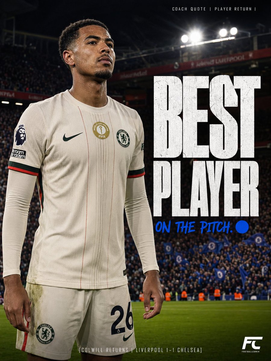 footballconer's tweet photo. colwill. first start in 10 months. anfield. best player on the pitch. 91 touches, won every duel, 3 interceptions. i've missed this man so much 😭🔵
#LeviColwill #ChelseaFC https://t.co/Fhvl0a7Dyq