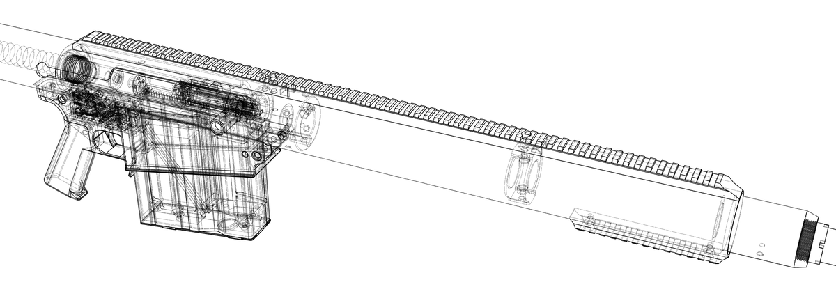 Marsh1913's tweet photo. 창밥(sabre lancet) 개발 진행 더 안하는 이유
-3분할했음에도 난감한 상부레일 출력 난이도
-후방핀 홀과 리시버의 마땅한 고정방법 없음(실물은 용접)

이런 이유로 최저가 50BMG 에솦 프로젝트는 역사 속으로~ https://t.co/FeYQ9cyX7u