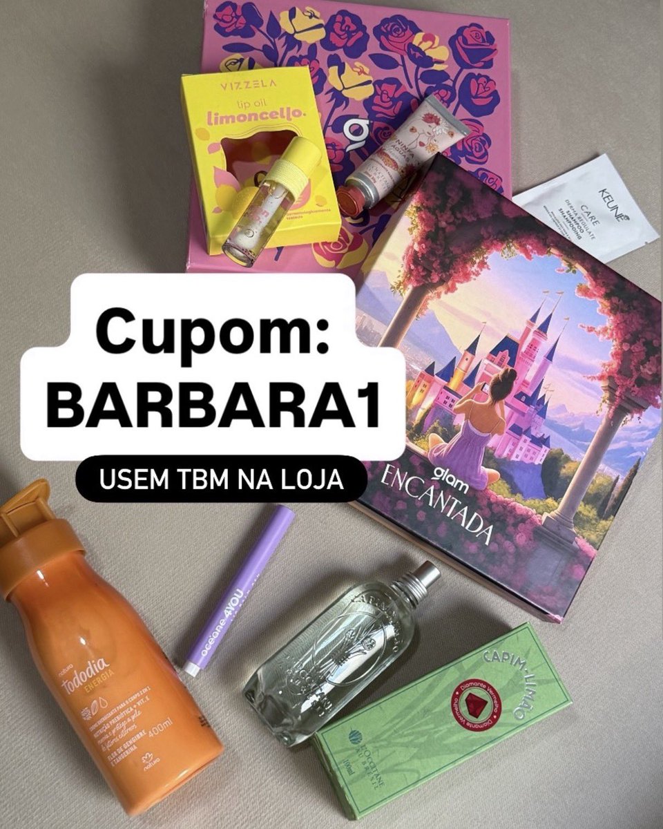 bapirani's tweet photo. 🩷Cupom Glam 2026: BARBARA1 ✅

Use o cupom:  BARBARA1 para descontos na Glambox, Glambag e Loja Glam! 

Válido para assinaturas, renovações e Loja. ✨🛍️
Código ativo e verificado para o ano todo

🔗 https://t.co/qIA05tx0Ei

#glambox #cupomglam #cupomglambox    #glamencantada https://t.co/76tgdIN66C