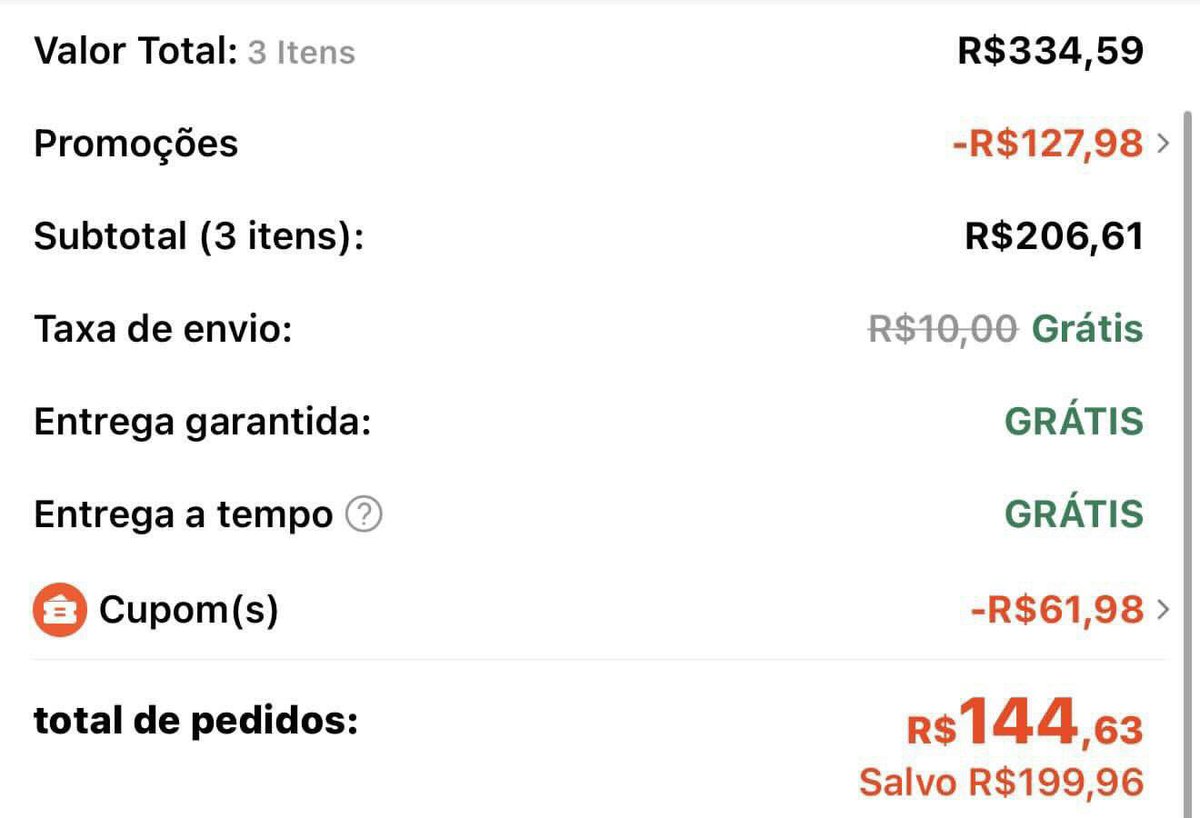 ACHADINHOS DE PROMO tweet media