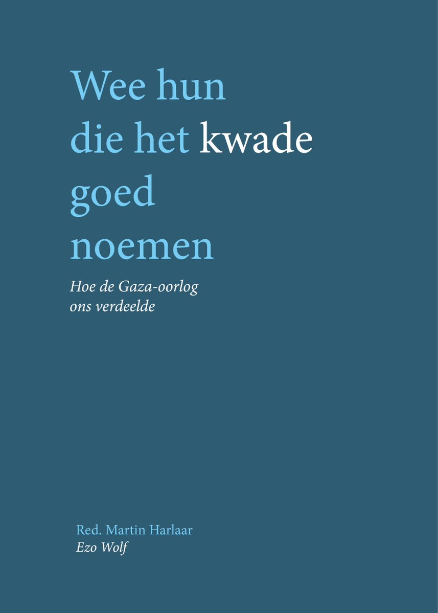 <a href="/NOS/">NOS</a> Het gaat zelfs niet eens alleen om de media, al vervullen die in mijn ogen wel een sleutelrol in de zorgwekkende toename van Jodenhaat.
In de bundel 'Wee hun die het kwade goed noemen' belichten anderen nog andere aspecten.
Lees die bundel vooral.
3/3
ezowolf.nl/product/wee-hu…