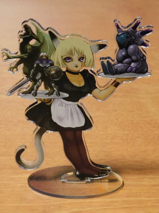 今日はメイドの日らしいですね。 メイドの絵はアクリルスタンドも販売してます。