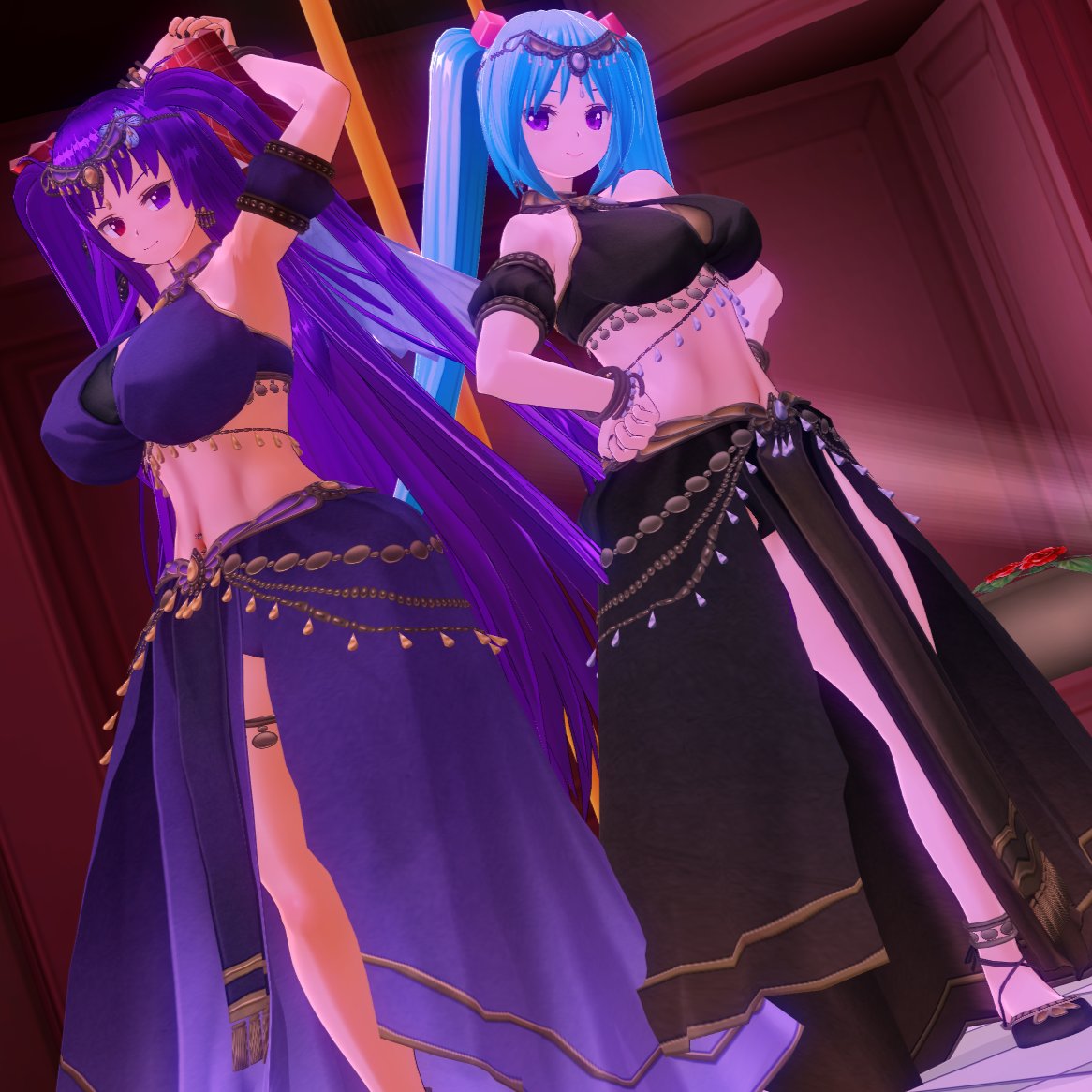 #他人の撮ったSSを自分ちの子で再現する 
#COM3D2 
#カスタムオーダーメイド3D2 

みはいる(<a href="/dicebunny/">みはいる</a> )ちゃんお題SS再現。中世の踊り子スタイルだわ( ˘-˘ )