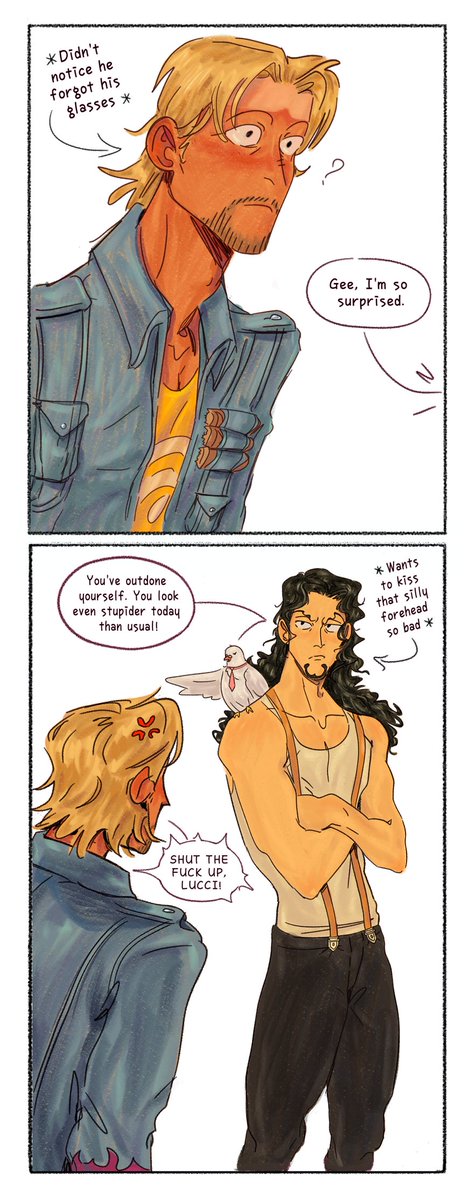 Lizz4Lizz4's tweet photo. He's stupid, but he's >his< stupid.
#ONEPIECE〜  #PaulieOnePiece  #RobLucci #ToxicYaoi https://t.co/s67k2Dio01