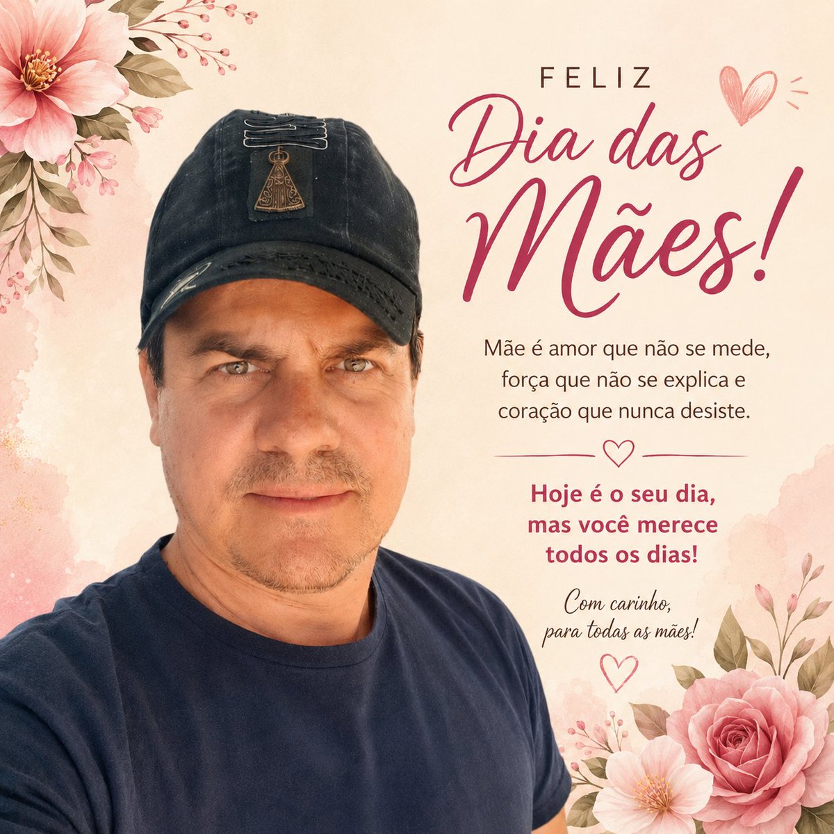 gjuniormarques's tweet photo. Hoje é dia de homenagear aquelas que representam o amor mais puro, o cuidado sem medidas e a força que nunca desiste. 💖
Que neste Dia das Mães todas recebam o carinho, o reconhecimento e o amor que merecem não só hoje, mas todos os dias.
Feliz Dia das Mães a todas as mamães! 🌷 https://t.co/nHgsAyJoQc