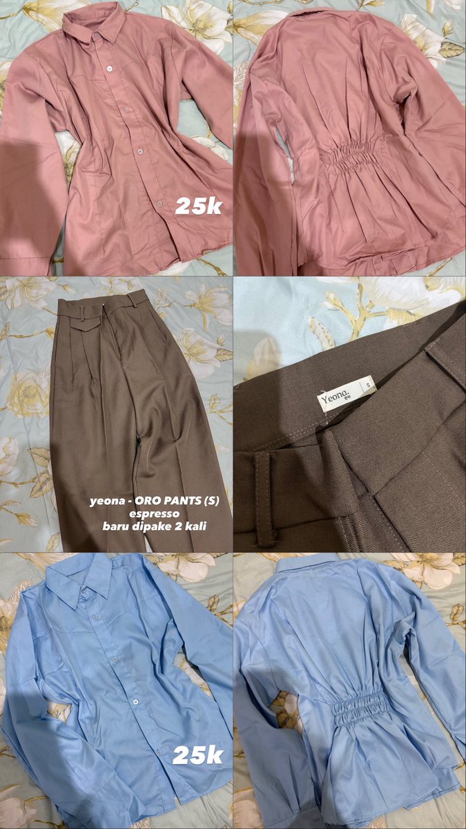 sugrary's tweet photo. WTS PRELOVED ada yang masih baru juga 
💸 start from 15k aja

colorbox, nevada, max fashion, kemeja, cardi, pants 

dom jogja, bisa 🍊 https://t.co/xdog563M4R