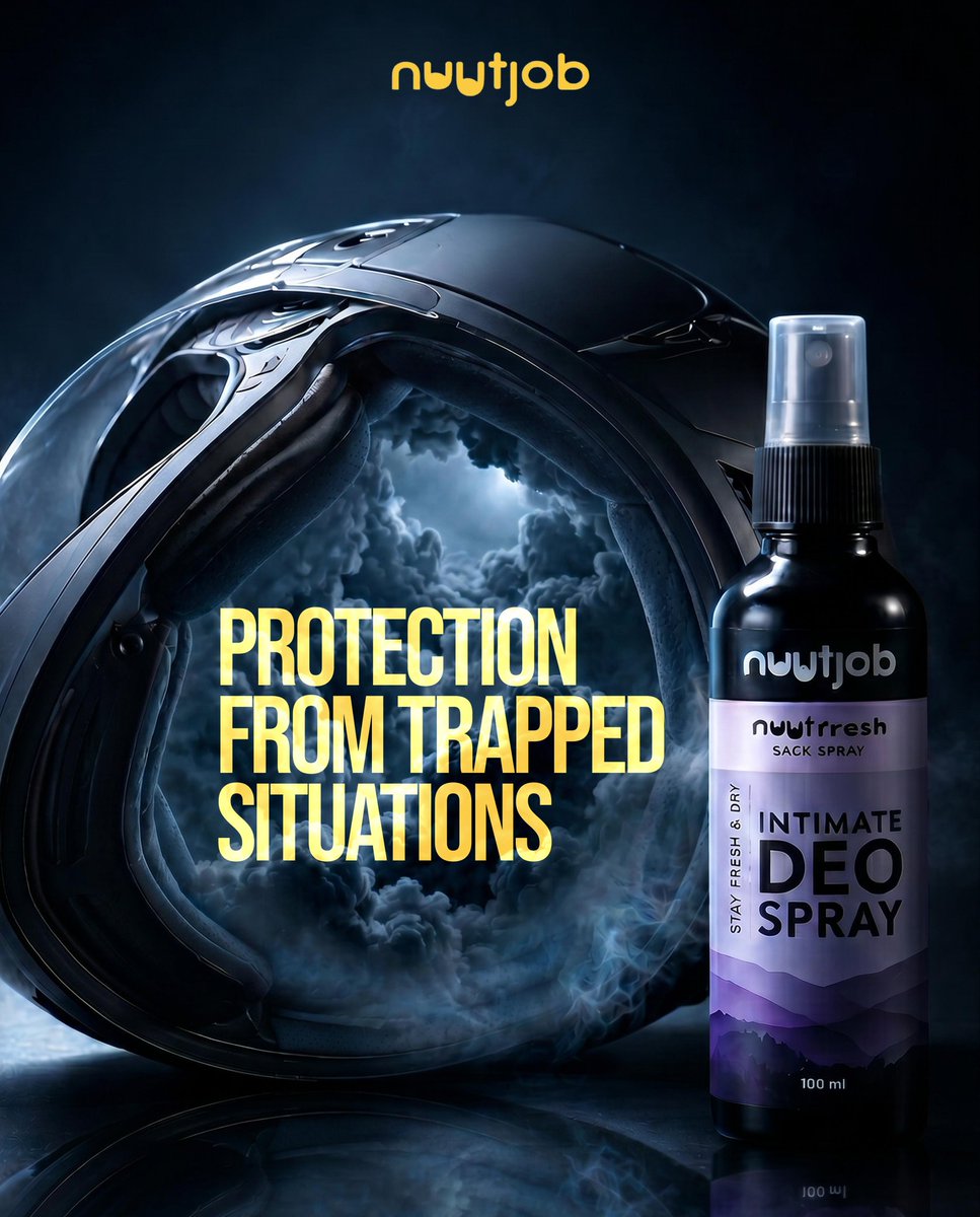 cx_deep_'s tweet photo. Experimented with AI-generated ad creatives for Nuutjob 

Tried mixing cinematic visuals + storytelling instead of generic product ads.
Used helmets as a metaphor for “trapped situations” &amp; freshness.

Not client work just exploring AI for campaign concepts.

#ai #advertising https://t.co/NsQixUYiGY