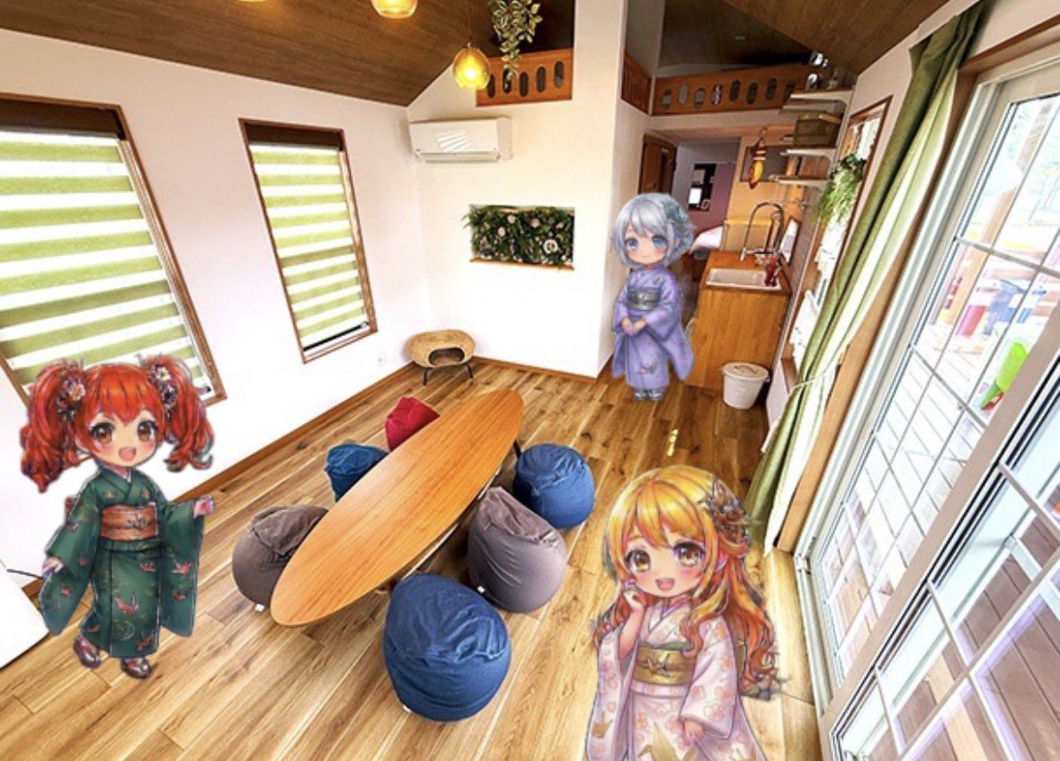 KAZautoworks この3種類の金属折り鶴をイメージしたキャラを