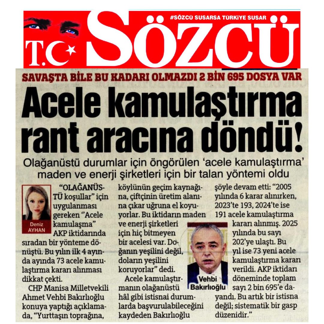 Ahmet Vehbi BAKIRLIOĞLU tweet media