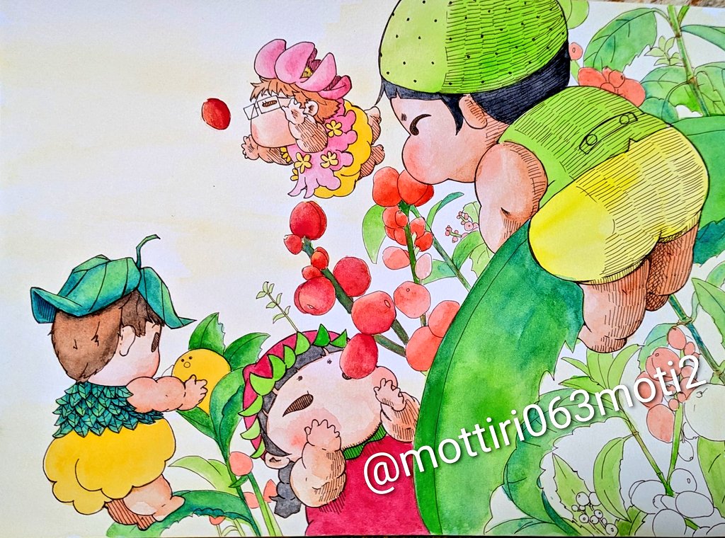 本日の進捗🖌️ まだ途中ですが9枚中8枚目にかかれてるのでだいぶ心の