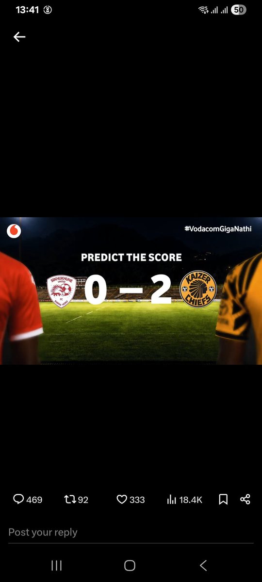 luckymokhatle1's tweet photo. @KaizerChiefs @Vodacom https://t.co/5olK0QMoJo