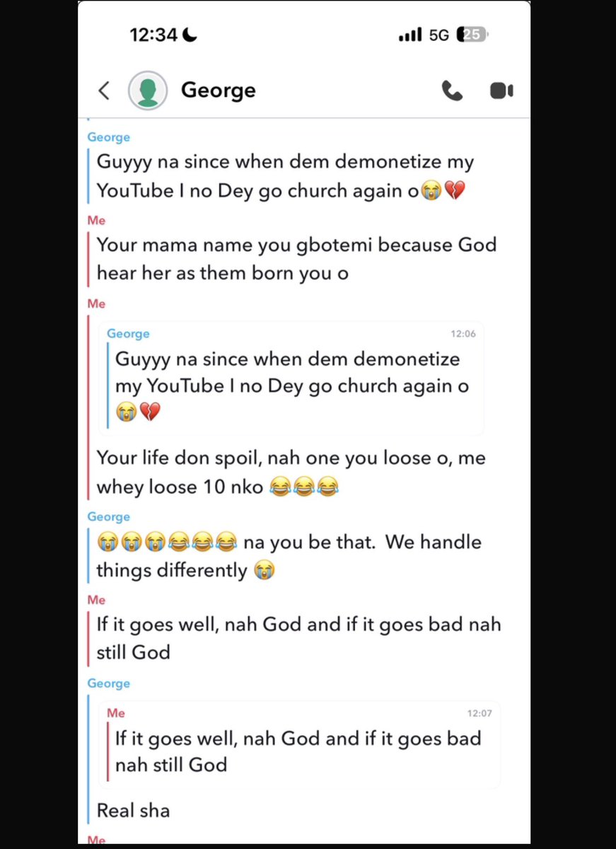 mayowaofyt's tweet photo. He stopped going to church after YouTube demonetized his account 😭😂 Meanwhile, he only lost one account.

Happy Sunday, my people. Hope you went to church today 🙏🏽 https://t.co/Td7cb8MJAw