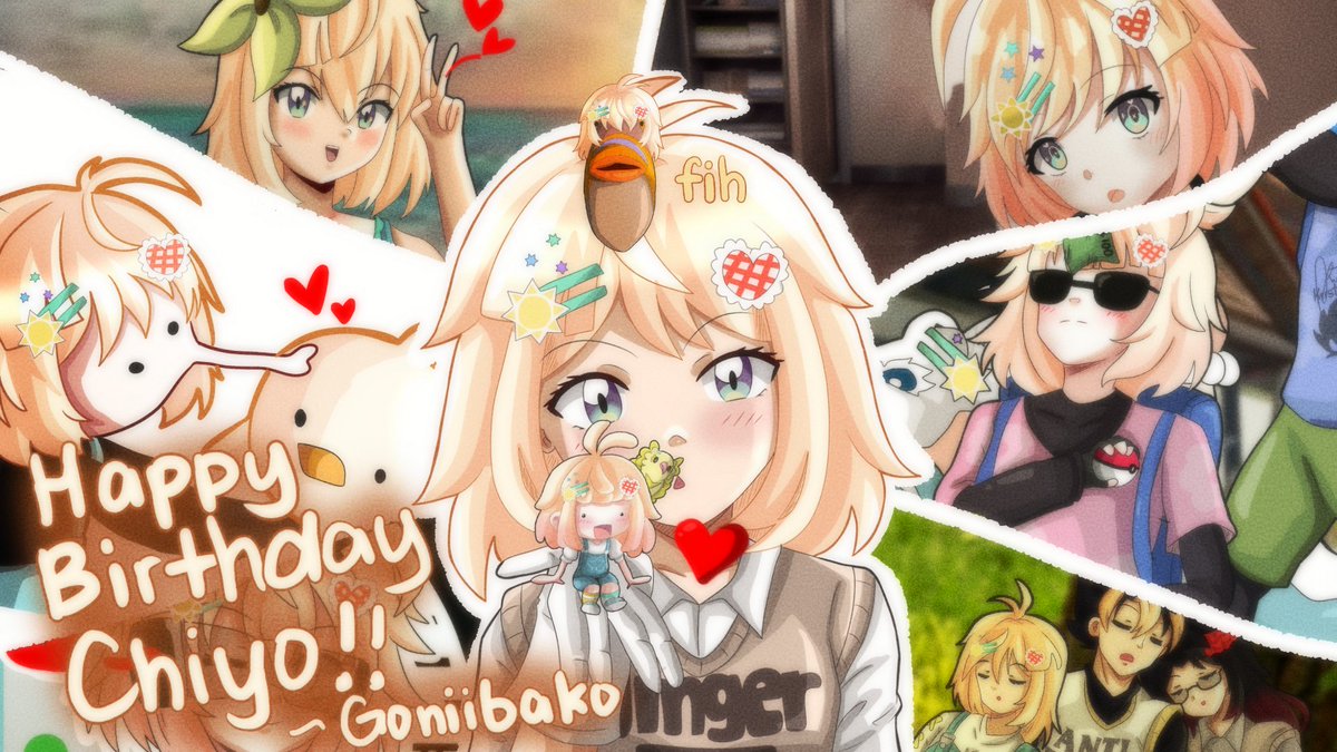 gangstargon09's tweet photo. Happiest birthday to my piyik imouto, Chiyo! 🎉🎉🐥🧡🧡
#ChirpyArt https://t.co/6pMQO7vCve