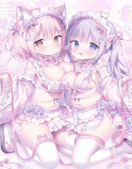 W和メイドちゃん #メイドの日