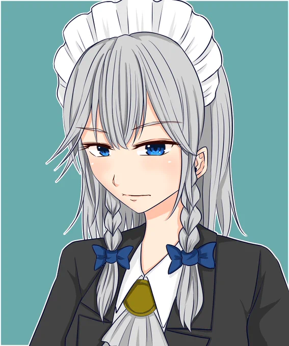 メイドの日か… メイドさん描いたこと無いんだよな 困った。 …ギリギリあった。