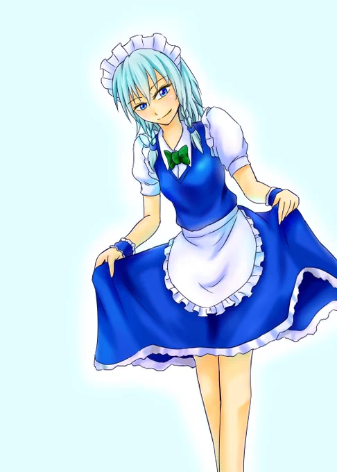 メイドの日か… メイドさん描いたこと無いんだよな 困った。 …ギリギリあった。