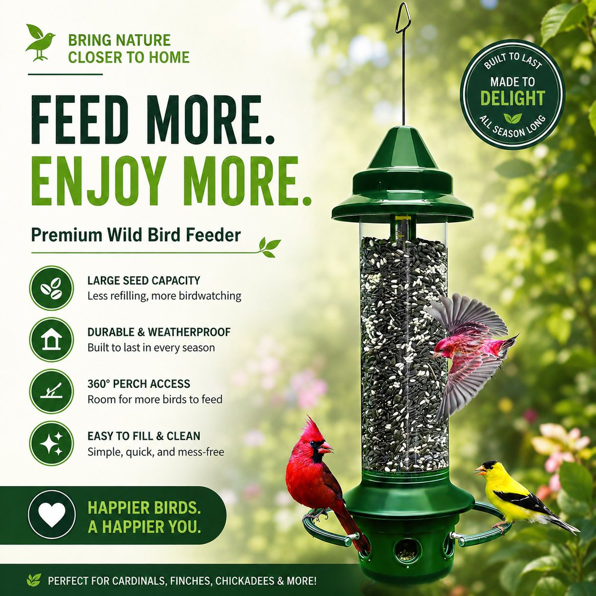 jenns970's tweet photo. Keep squirrels out & birds happy! The Squirrel Buster Plus bird feeder features 6 feeding ports, 5.1 lb seed capacity, adjustable weight settings & durable chew-proof design. Perfect for cardinals, finches & backyard bird lovers! #BirdFeeder #ad
๐https://t.co/3hrCoPGckY https://t.co/azukgxvqZK