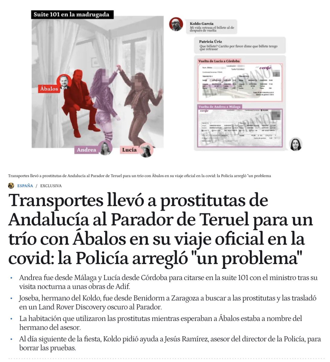 Impresionante. Para que después digáis que en el gobierno de Sánchez no saben organizarse. La historia de la noche movida de Ábalos en Teruel resulta un prodigio de la logística y de la adaptación ante los problemas. Vamos a verlo. 

Resulta que Ábalos tenía necesidad de dormir