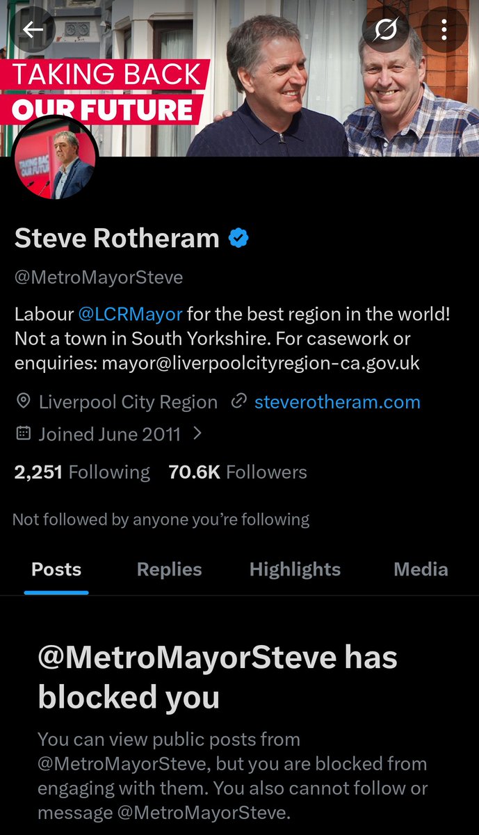 evens_marcus's tweet photo. blocked  by Steve Rotherham a while ago for things like criticism of the tunnel tolls  . Labour don't care about the working class as you can tell this by  things like the mersey tunnel tolls and the price of Mersey rail . The sooner the next mayoral elections the better https://t.co/0bqr4l6ZJN